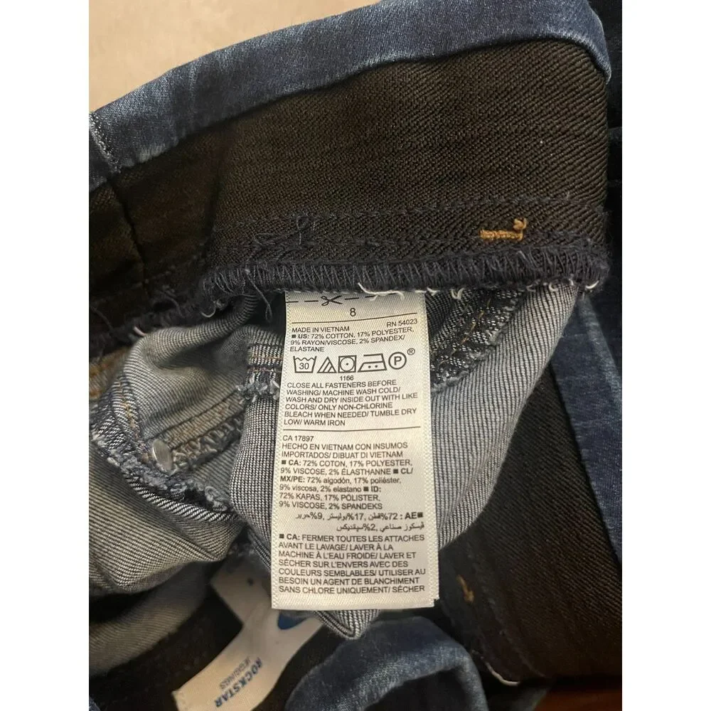 Old Navy Women's Rockstar Jeggings Jeans Size 8 Distressed Pull-On Ripped #17 - Picture 3 of 5